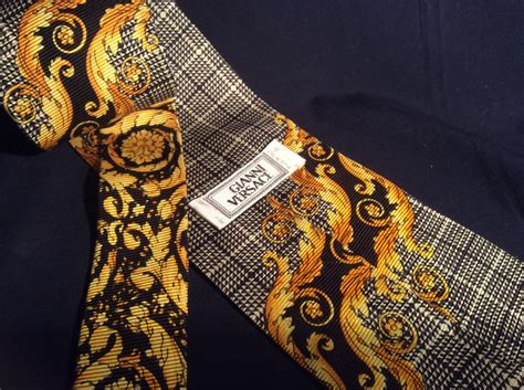 versace mens tie statue head|Versace silk tie scarf.